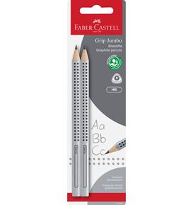 Faber-Castell - 2 crayons graphite Jumbo Grip HB