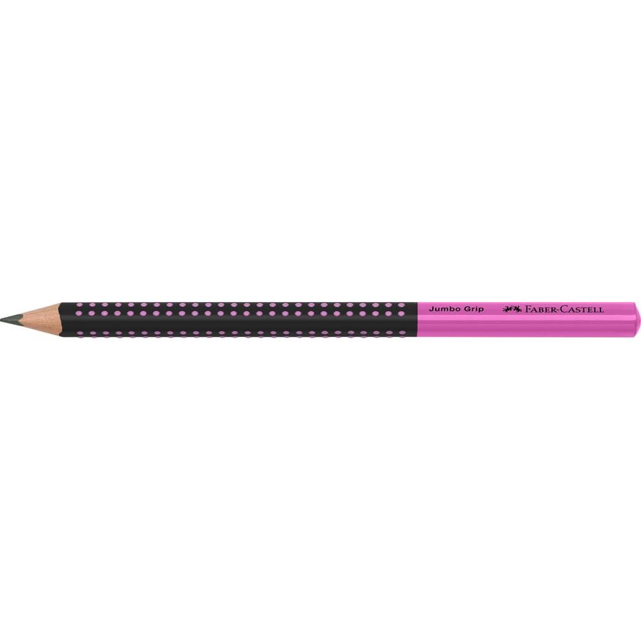 Faber-Castell - Crayon graphite Jumbo Grip Two Tone noir/rose