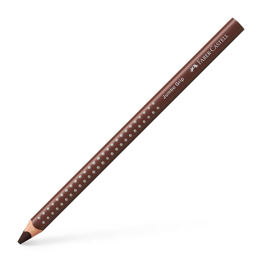 Faber-Castell - Crayon de couleur Jumbo Grip Marron chocolat