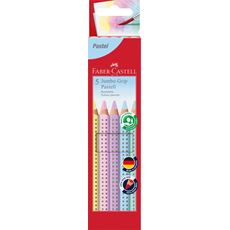 Faber-Castell - Crayon de couleur Jumbo Grip Pastel étui de 5