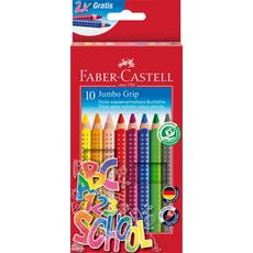 Faber-Castell - Crayon couleur Jumbo Grip set de 10