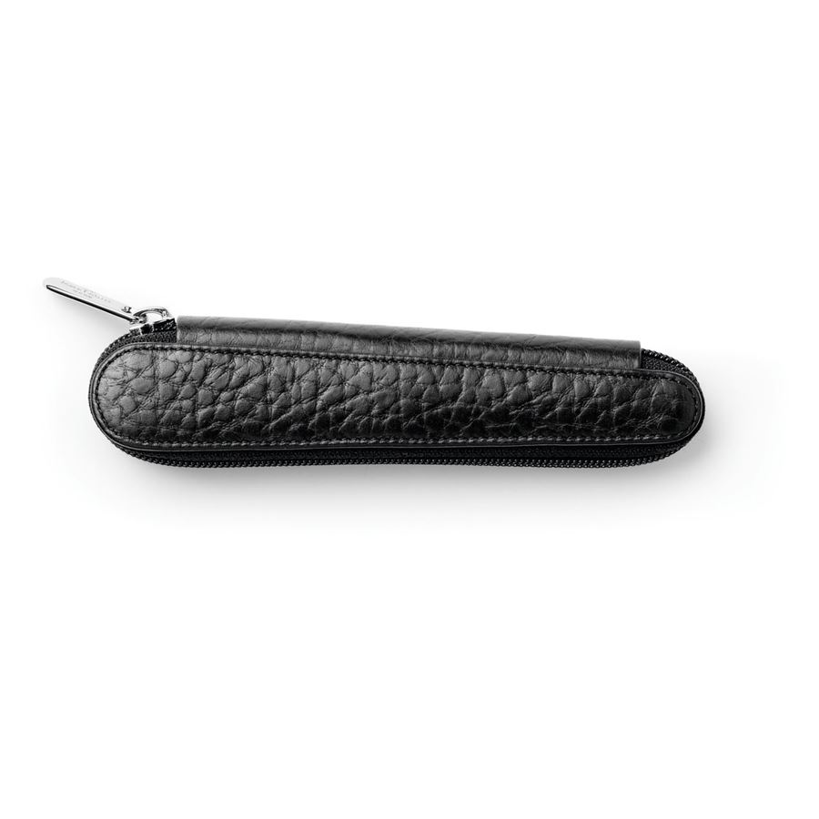 Faber-Castell - Étui à stylo zippé (1 place) - noir grainé