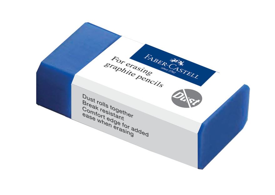 Faber-Castell - Gomme Dust-free bleue