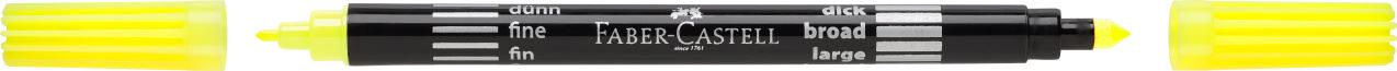 Faber-Castell - Pochette de 10 feutres double pointe fluo