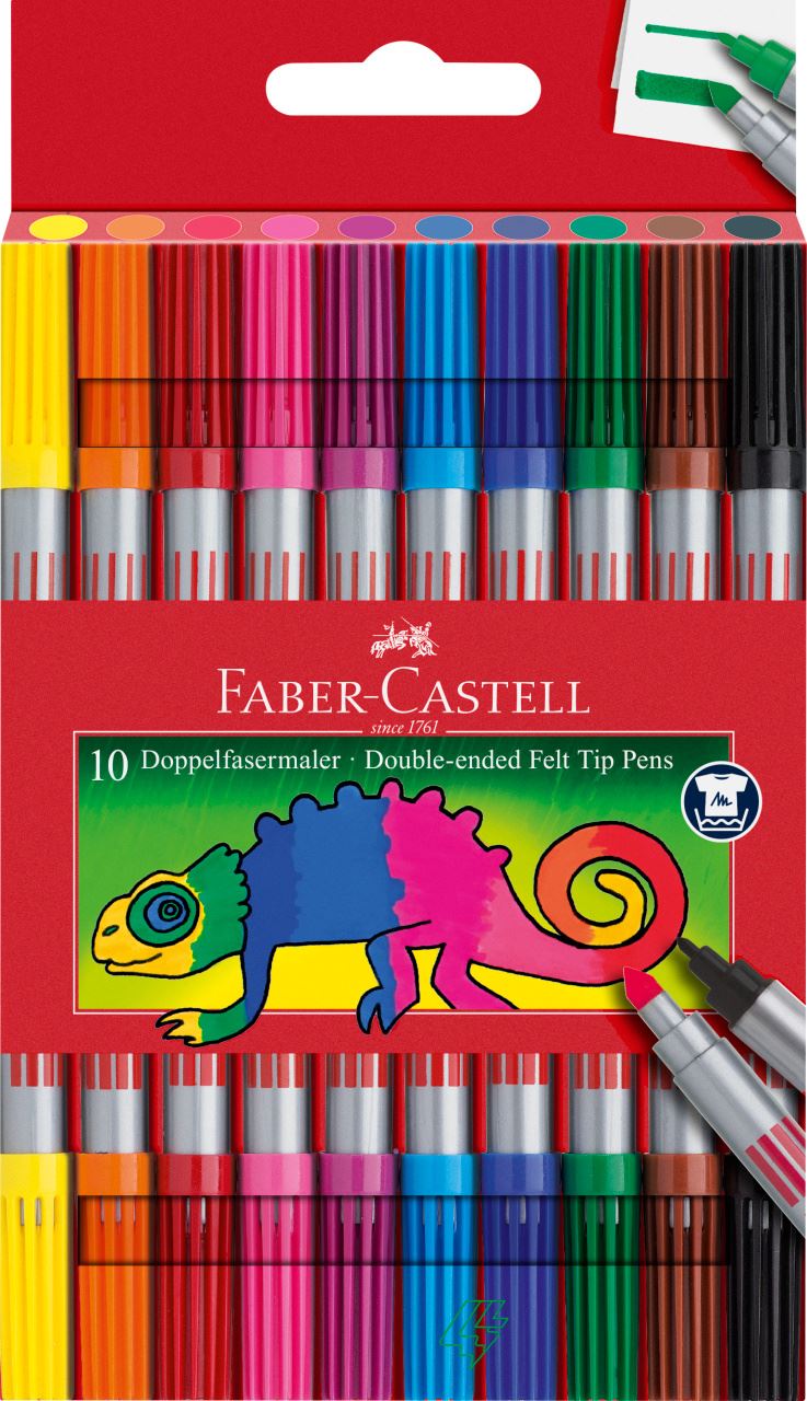 Faber-Castell - Feutres double pointes étui de 10