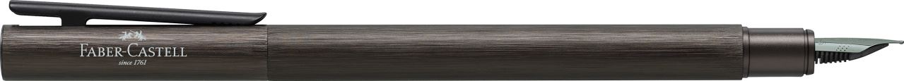 Faber-Castell - Stylo-plume Neo Slim Aluminium noir M