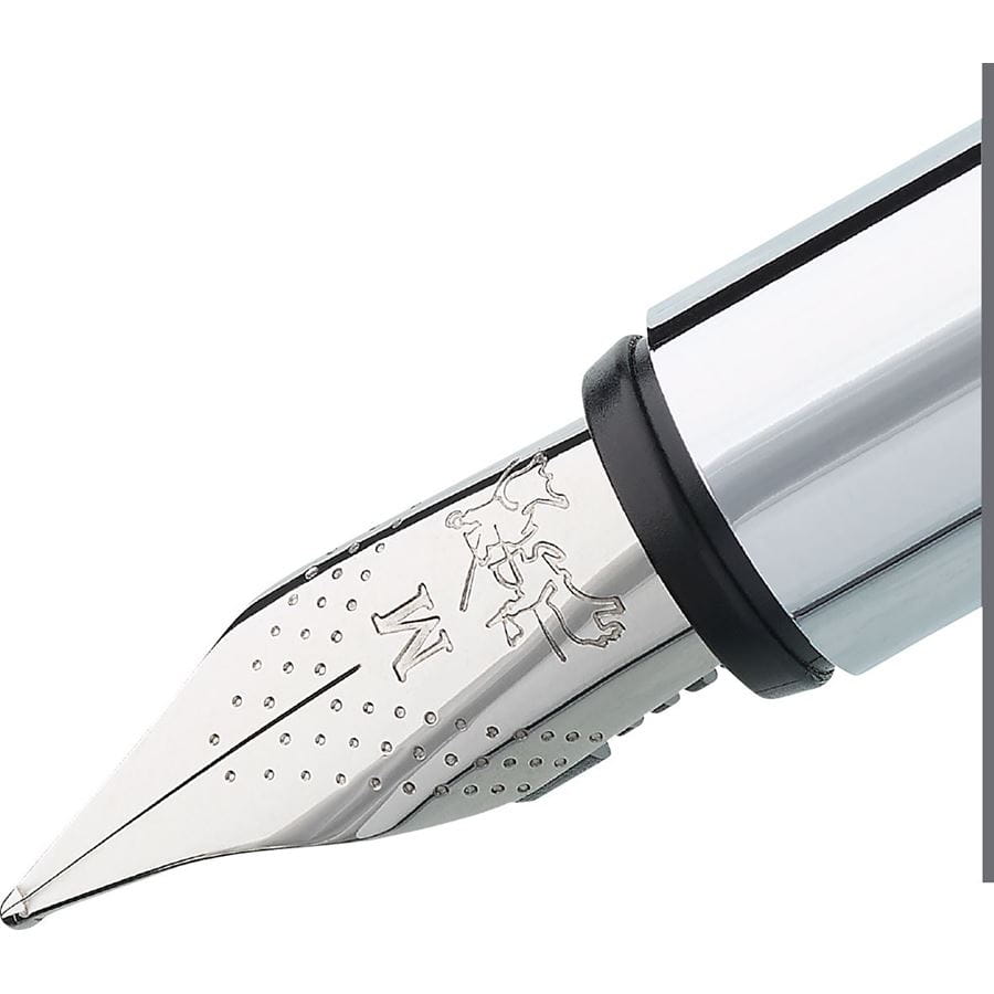 Faber-Castell - Stylo à plume Neo Slim acier inoxydable, brillant, extra-fin