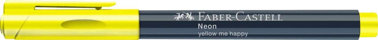 Faber-Castell - Marqueur Neon, couleur yellow me happy
