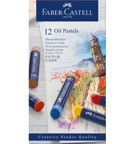 Faber-Castell - Pastels à l'huile, boîte de 12