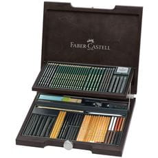 Faber-Castell - Pitt Monochrome, coffret bois