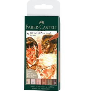 Faber-Castell - Feutres Pitt Artist Pen B Portrait 6x
