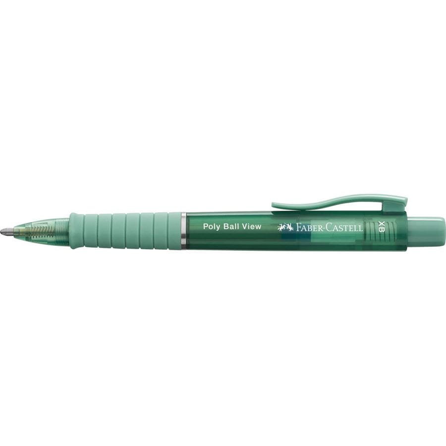 Faber-Castell - Stylo-bille Poly Ball View, XB, green lily