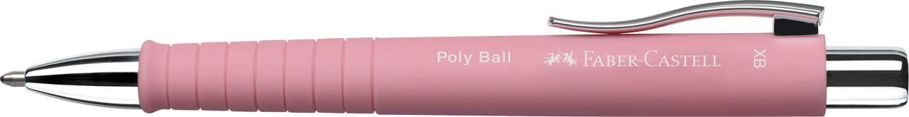 Faber-Castell - Stylo-bille Poly Ball Colours, XB, rose poudré