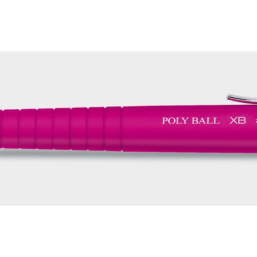 Faber-Castell - Stylo-bille Poly Ball Colours, XB, rose