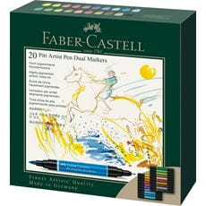Faber-Castell - Feutre Pitt Artist Pen Double Pointe, boîte de 20