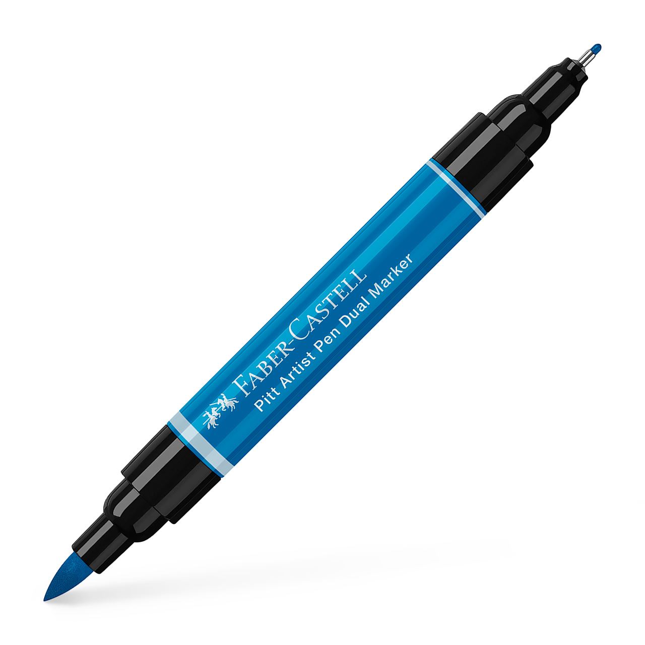 Faber-Castell - Feutre Pitt Artist Pen Double Pointe, bleu phthalo