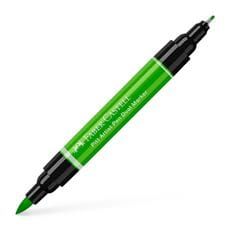 Faber-Castell - Feutre Pitt Artist Pen Double Pointe, vert feuille