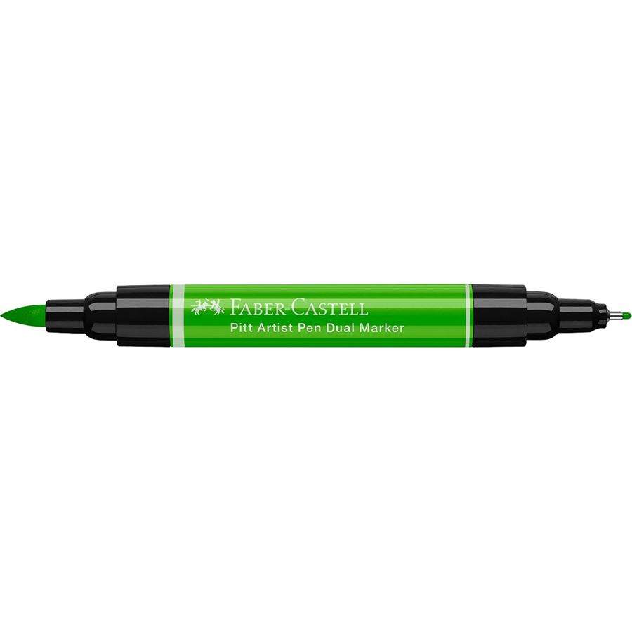 Faber-Castell - Feutre Pitt Artist Pen Double Pointe, vert feuille