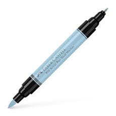Faber-Castell - Feutre Pitt Artist Pen Double Pointe, bleu glacé