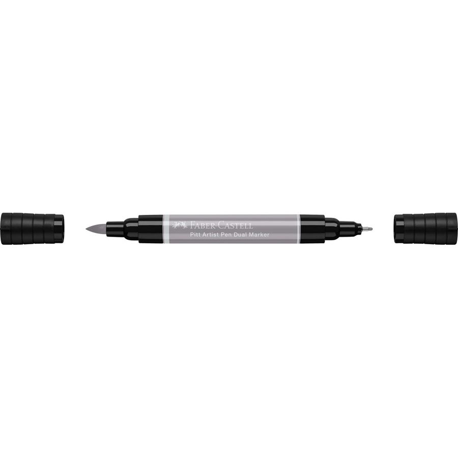Faber-Castell - Feutre Pitt Artist Pen Double Pointe, gris chaud III