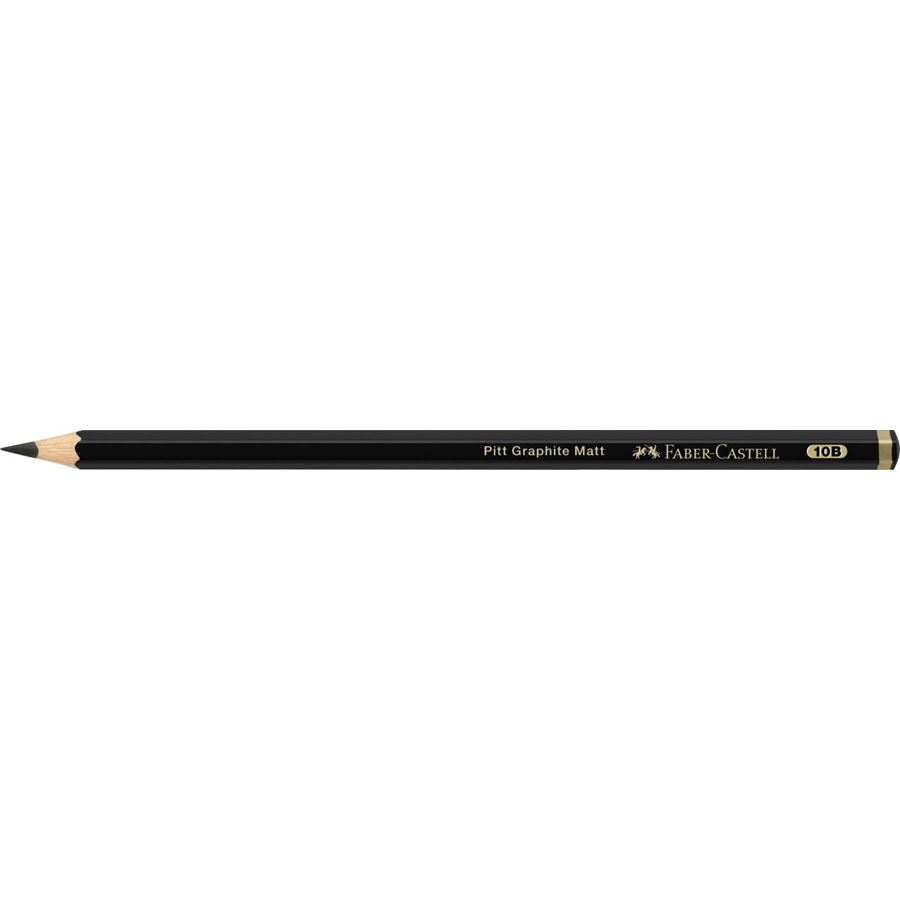 Faber-Castell - Crayon graphite Pitt Graphite Matt, 10B
