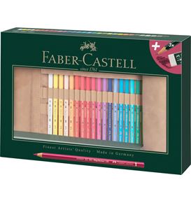 Faber-Castell - Crayons couleur Polychromos, boîte-rouleau 34 piéces