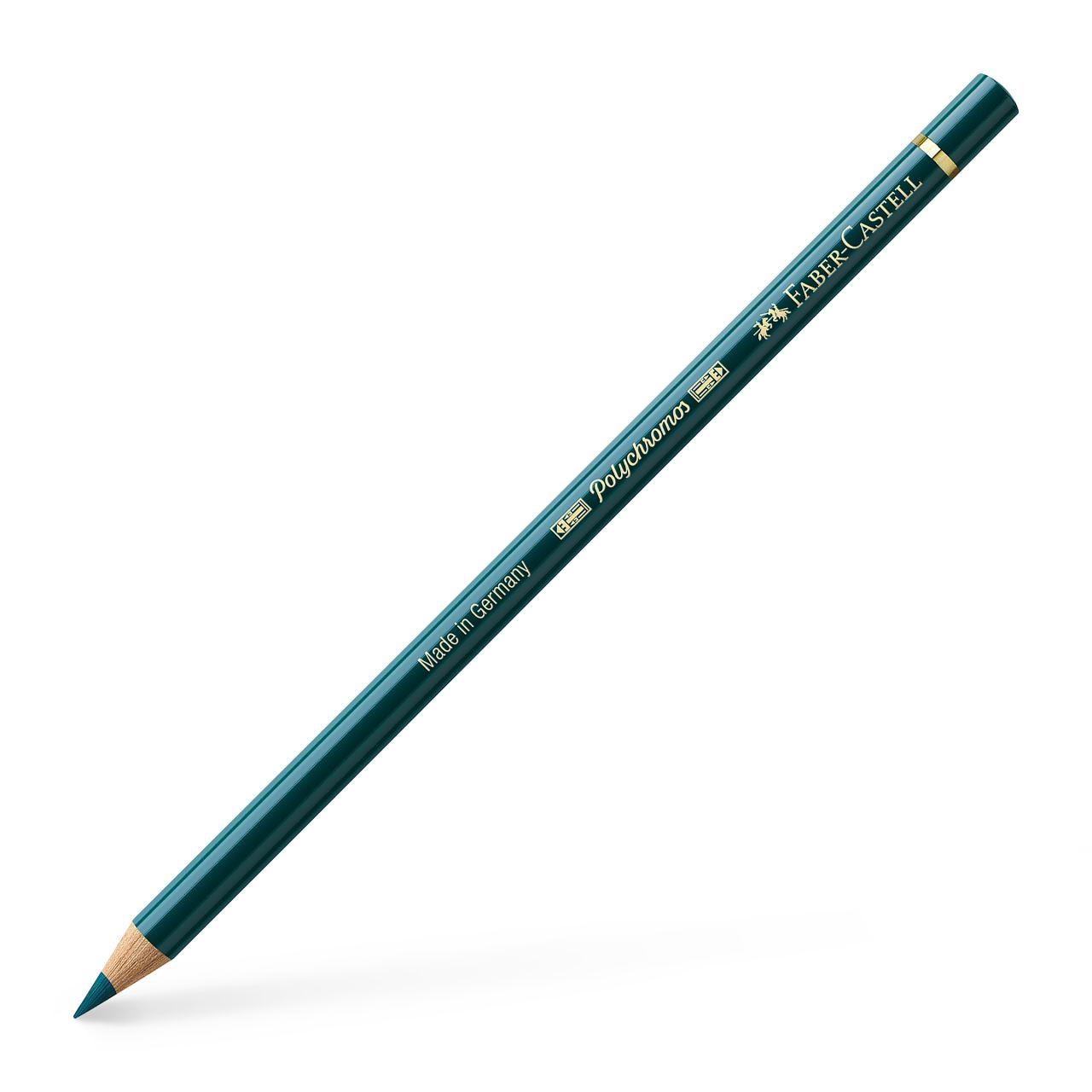 Faber-Castell - Crayon de couleur Polychromos 158 vert cobalt intense