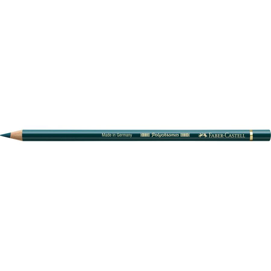 Faber-Castell - Crayon de couleur Polychromos 158 vert cobalt intense