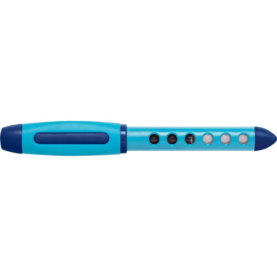 Faber-Castell - Stylo-plume éducatif Scribolino droitier bleu