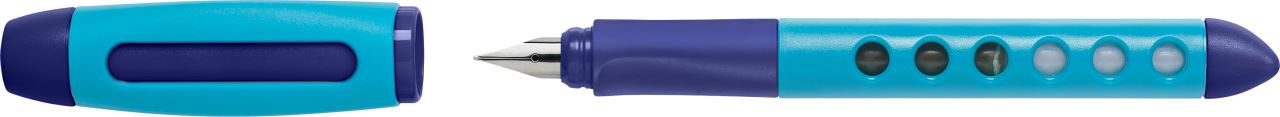 Faber-Castell - Stylo-plume éducatif Scribolino gaucher bleu