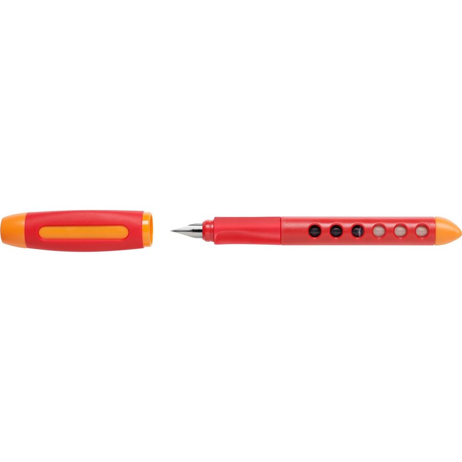 Faber-Castell - Stylo-plume Scribolino rouge gaucher