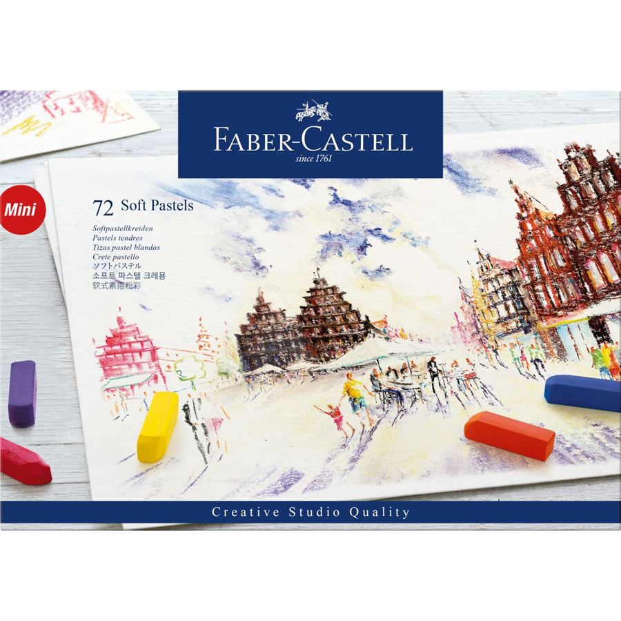 Faber-Castell - Soft pastels mini, boîte de 72