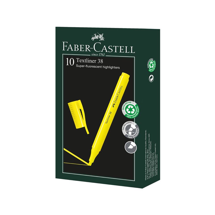 Faber-Castell - Surligneur superfluorescent jaune