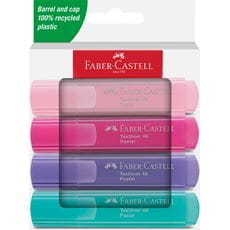 Faber-Castell - Surligneurs TL 46 Pastel étui carton 4x