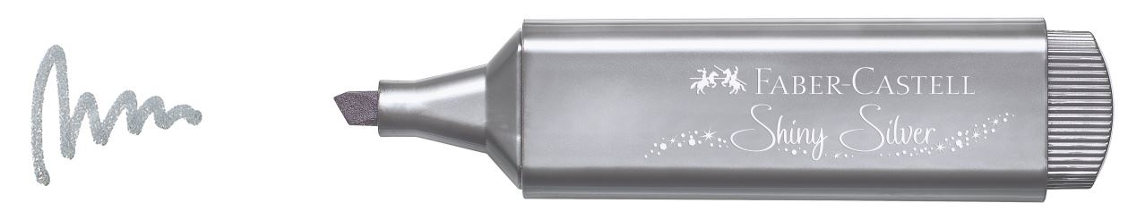 Faber-Castell - Surligneur TL 1546 Metallic shiny silver