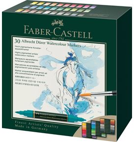 Faber-Castell - Marqueur d'aquarelle Albrecht Dürer, boîtes de 30