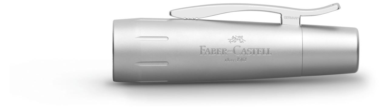 Faber-Castell - Roller e-motion argent pur